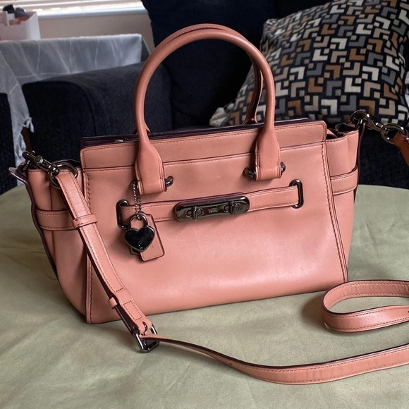 Coach Swagger 27 Satchel Dusty Rose - Picture 1 of 7